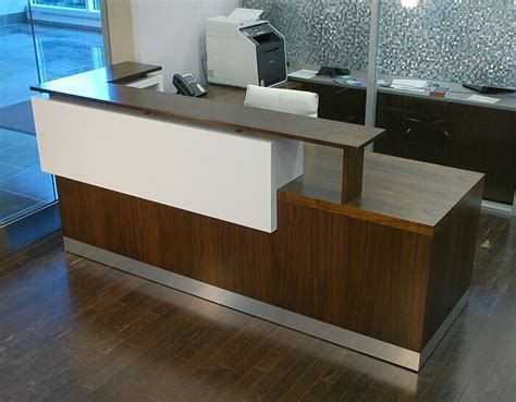 W 410 mm x d 500 mm x h 560 mm small mobile cpu holder size x 1 unit: Duchamp Reception Desk | Modern reception desk, Reception desk