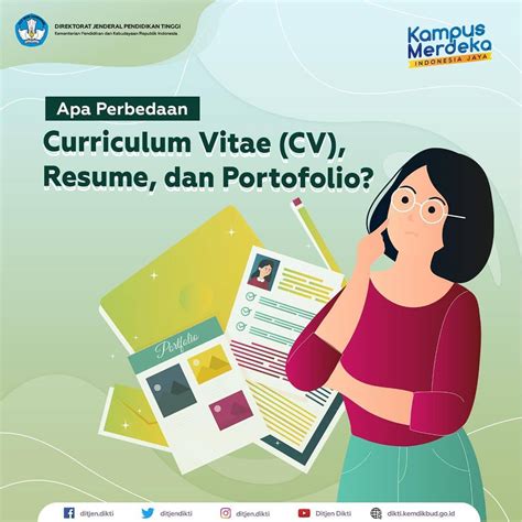 Perbedaan Curriculum Vitae CV Resume Atau Portofolio Selamat