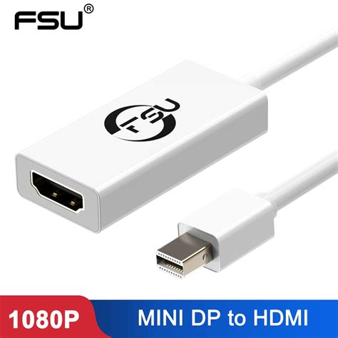 Fsu Thunderbolt Mini Displayport Display Port Dp To Hdmi Adapter Cable