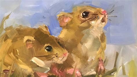 One Hour Two Mice Oil Painting Challenge Youtube