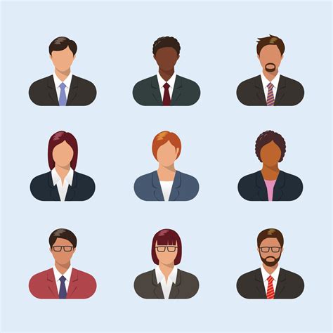 Business People Avatar Collection 2317697 Vector Art At Vecteezy