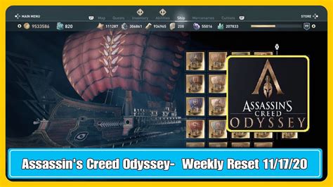 Assassin S Creed Odyssey Weekly Reset 11 17 20 YouTube