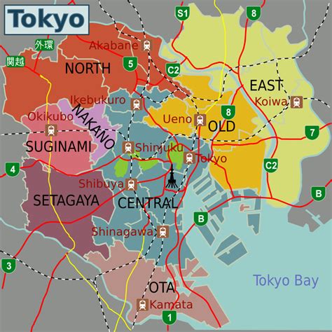 Tokyo Map Tokyo Travel Tokyo Travel Guide Tokyo