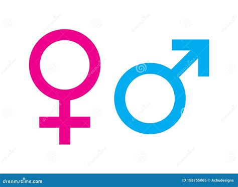 Male And Female Sex Symbol Stock Vector Illustration Of Circle 158755065