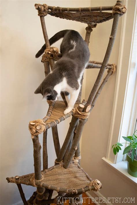 Natural Handmade Cat Tree Etsy Unique Cat Trees Cat Tree Cat