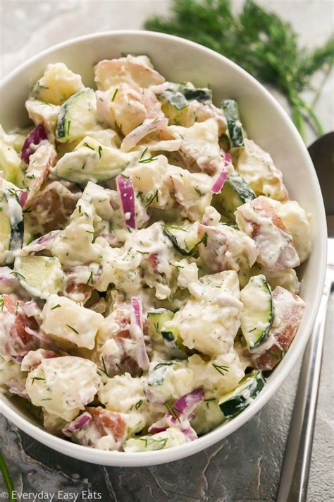 This Creamy Dill Potato Salad Recipe Is A Quick And Easy Cold Side Dish