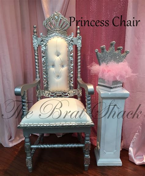 Shower chairs also have a set of holes in the seat; Elegant Princess Chair Rental for Birthdays & Baby Showers ...