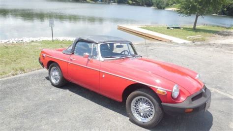 1976 Mgb Red Convertible Classic Mg Mgb 1976 For Sale
