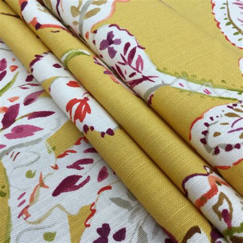 Tonal Touch In Marigold Painterly Modern Paisley In Golden Yellow