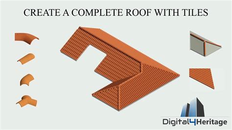 Create A Complete Roof With Tiles In Revit Youtube