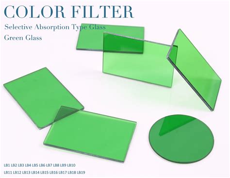 Absorption Color Glass Optical Filter Green Optical Glass Buy