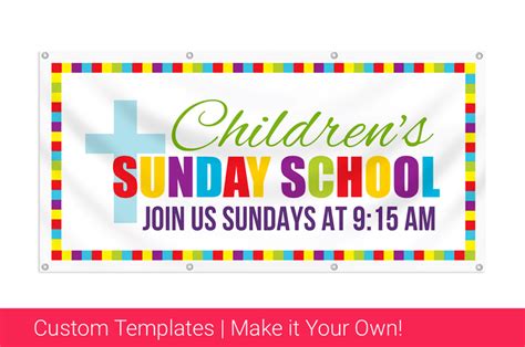 Promotional And Educational Sunday School Banners