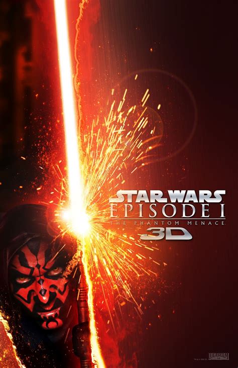 The Geeky Nerfherder Movie Poster Art Star Wars The Phantom Menace
