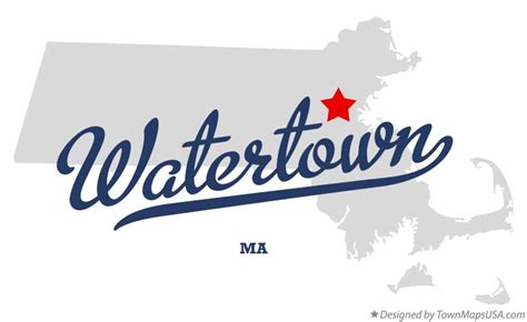 Map Of Watertown Ma Massachusetts