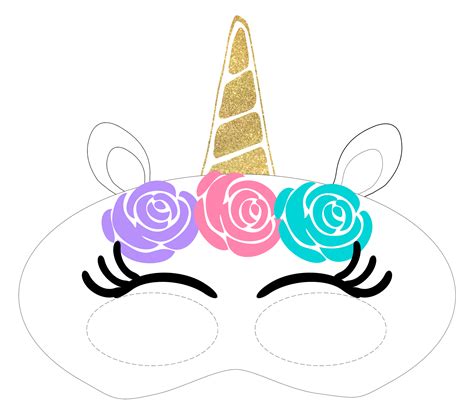 Indexme Coloring Pages Unicorn Mask