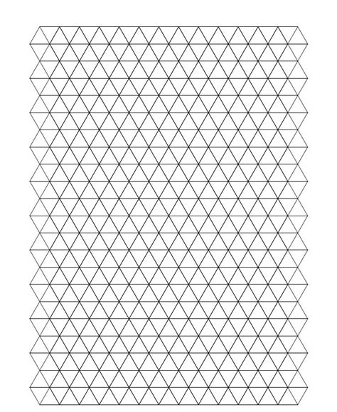 Triangle Graph Paper Equilateral Triangle Graph Paper