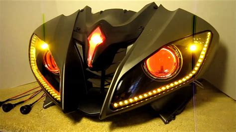 (including parts and labor) headlight reflectors blackout: #13 2006-2013 Yamaha R6 HID Projector Headlights BiXenon ...