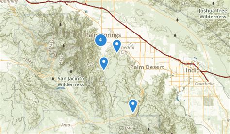 30 Palm Springs California Map Maps Database Source