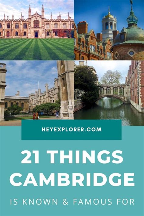 21 Things Cambridge Is Known And Famous For