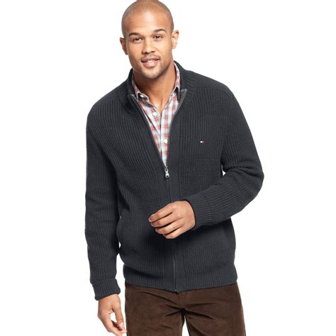 Lyst Tommy Hilfiger Porter Full Zip Sweater In Gray For Men