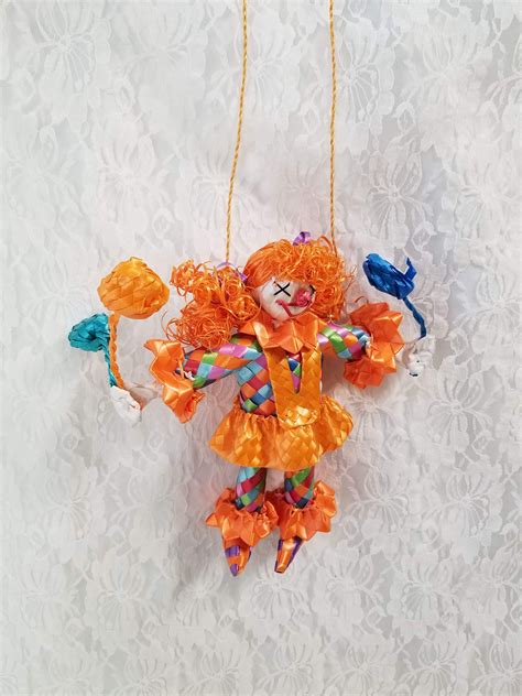 Its Back Creepy Haunted Doll Handmade Woven Straw Mexican Folk Art