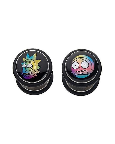 Rick And Morty Fake Plugs 18 Gauge Spencers