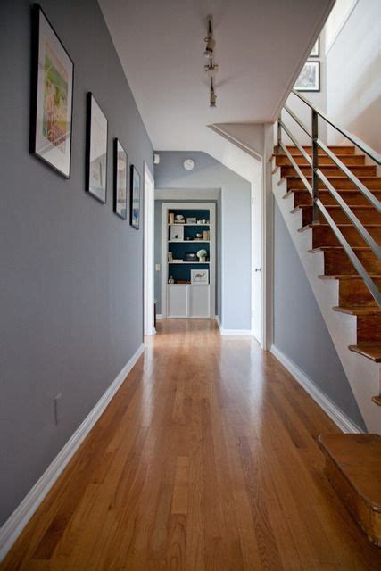 Grey Walls Solid Oak Doors White Skirting Board And