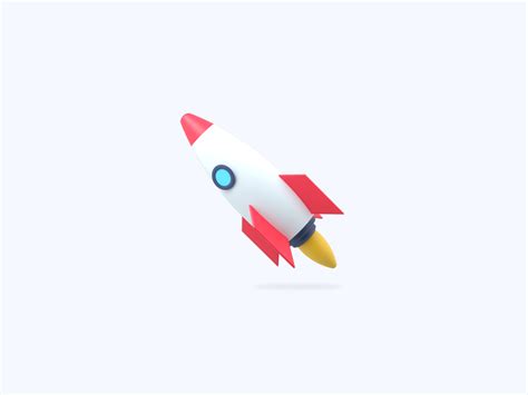 Rocket 3d Icon By On Dribbble