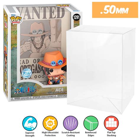 Funko Pop Covers One Piece Ace 1291 Pop Protector Size Confirmed By