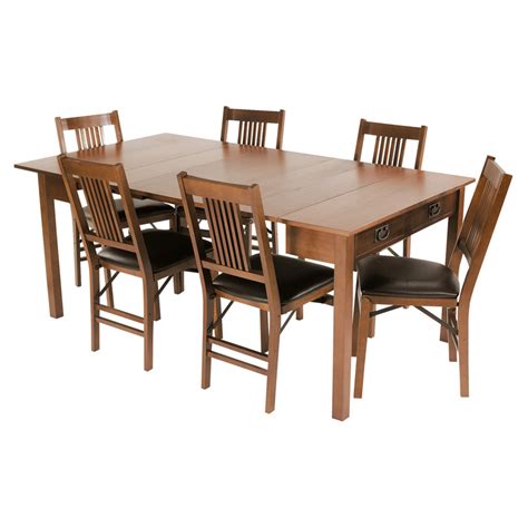 Dining room sets by ashley furniture homestore from the latest styles of bar furniture to dining room sets, ashley homestore combines the latest trends with technology to give you the very best for your home. Stakmore Mission Style Expanding Dining Set - Fruitwood at ...
