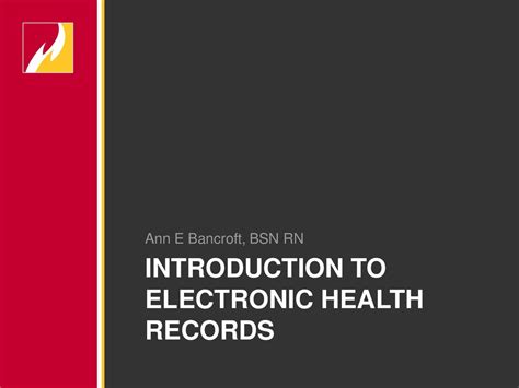 Introduction To Electronic Health Records Ppt Download