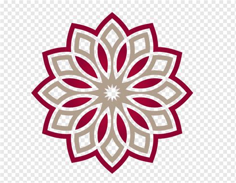 Floral Logo Organization Islamic Culture Symmetry Flower Png Pngwing