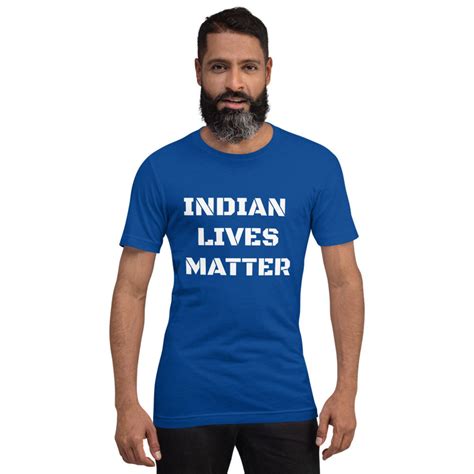 Indian Lives Matter Tee White Etsy