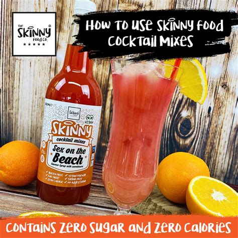 How To Use Skinny Food Co Cocktail Mixes Zero Sugar And Zero Calorie
