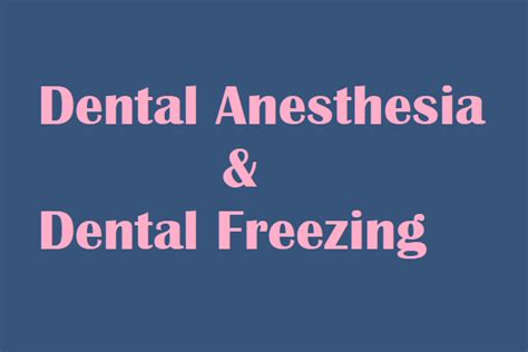 Care After Dental Anesthesia Dental Freezing — Fraserview Dental