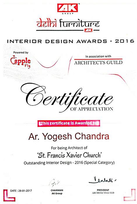 Cerificate Templates Interior Design Certification