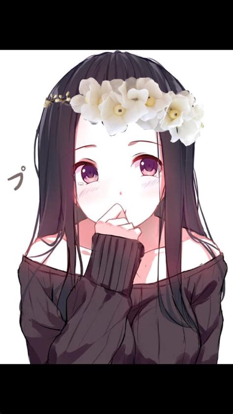 Anime Girl With Flower Crown Otaku Wallpaper