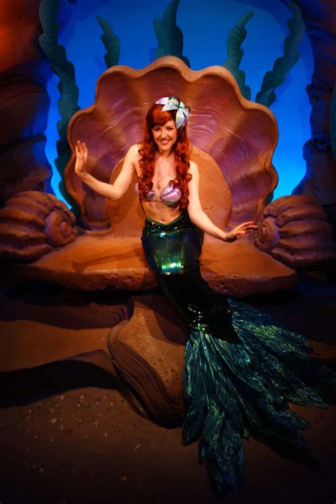 Ariel In Ariels Grotto In Magic Kingdom Disney World Character Meet