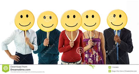 Business People With Emoticon Stock Image Image 17053885