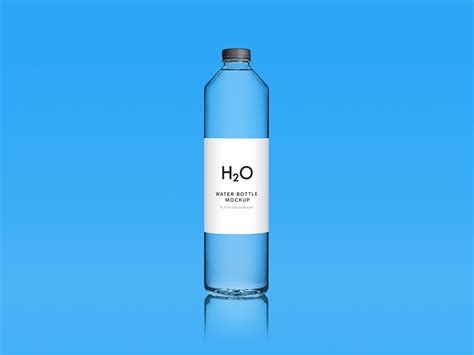 clean water bottle mockup mockup world