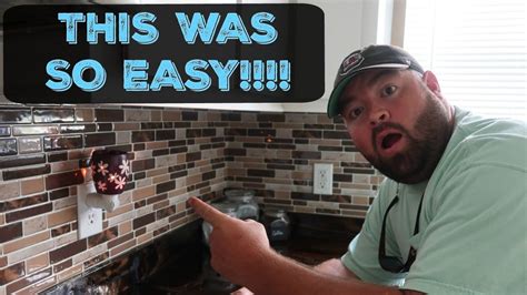 I show how easy it is to accomplish this look. DIY | HOW TO INSTALL PEEL & STICK VINYL TILE BACKSPLASH ...