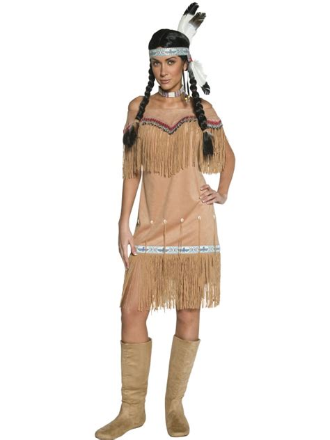 Adult Ladies Authentic Indian Squaw Costume Cowgirls And Indians