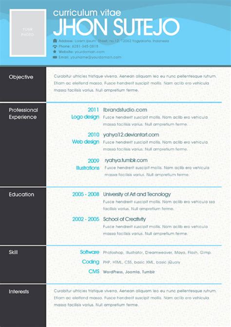 Cv template modern one page format careerone career advice. One page resume template with background pattern | One page resume template, One page resume ...