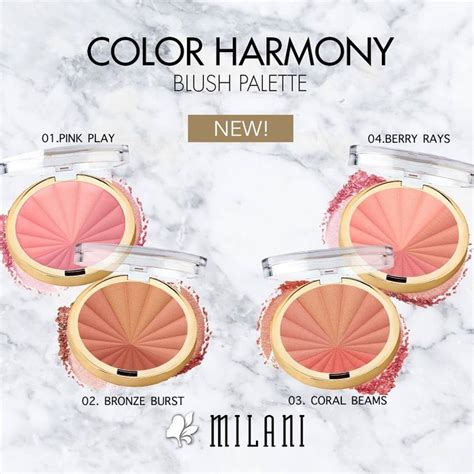 Jual Milani Color Harmony Blush Palette 01 Pink Play Original