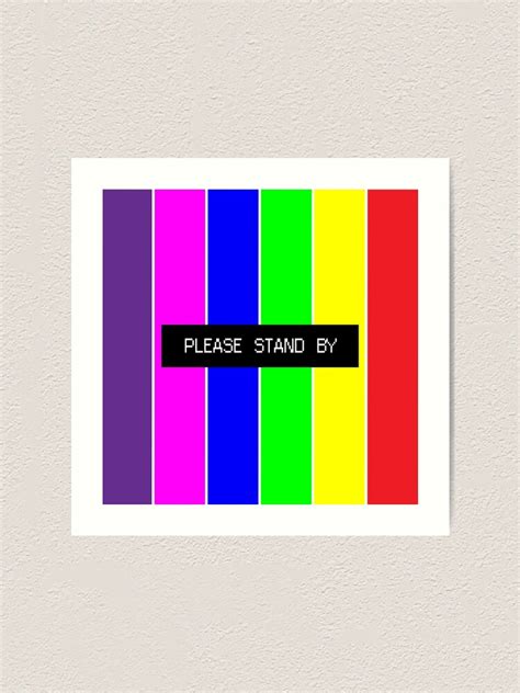 Please Stand By On Computer Art Print By Blubohyora Redbubble