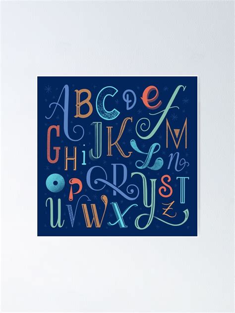 Alphabet Poster For Sale By Jrothschild91 Redbubble