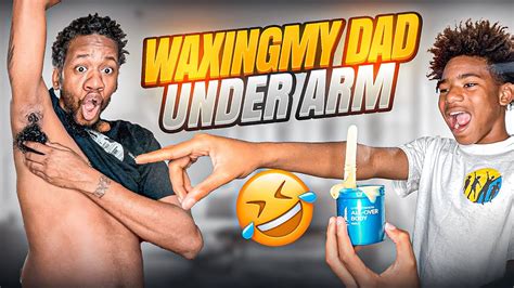 Waxing My Dad Prank He Said He Gonna Go Get The 😱😲 Youtube