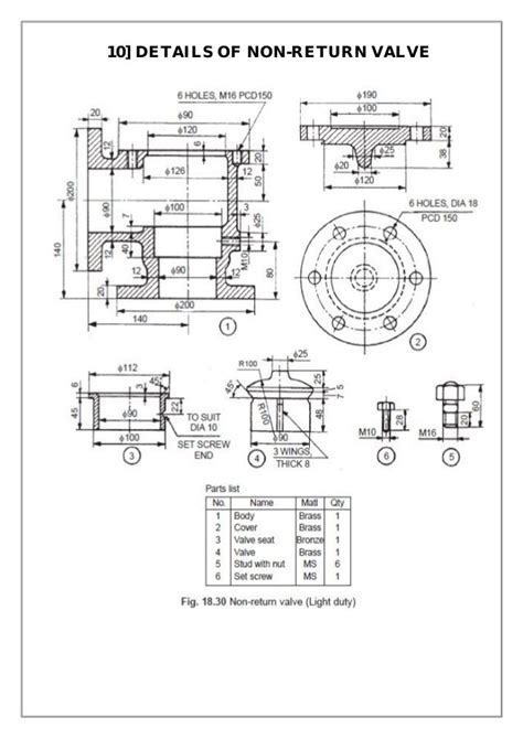 Assembly And Details Machine Drawing Pdf Mechanical Engineering