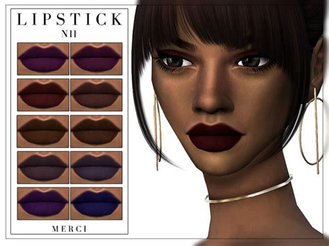Lipstick N11 By Merci At Tsr Sims 4 Updates