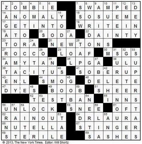 We did not find results for: The New York Times Crossword in Gothic: 01.25.14 — Warm Bodies